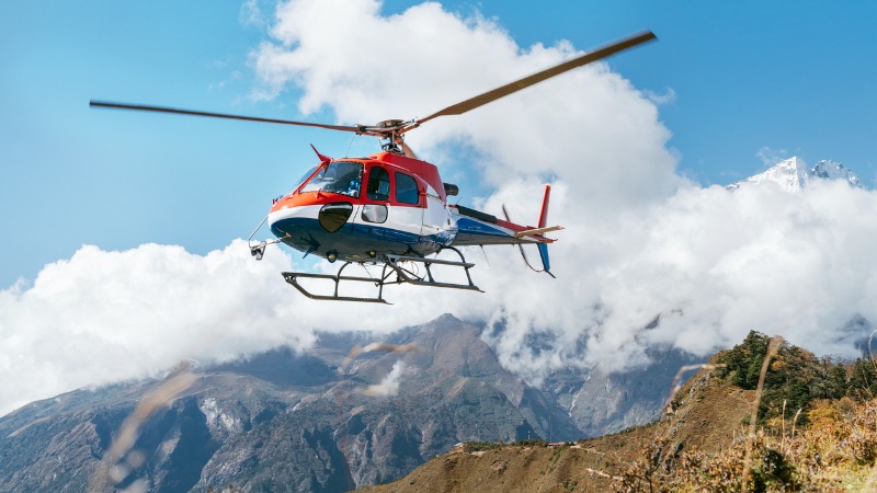 reisbijstand bergen helikopter